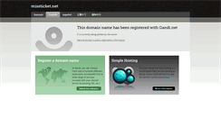 Desktop Screenshot of missticket.net
